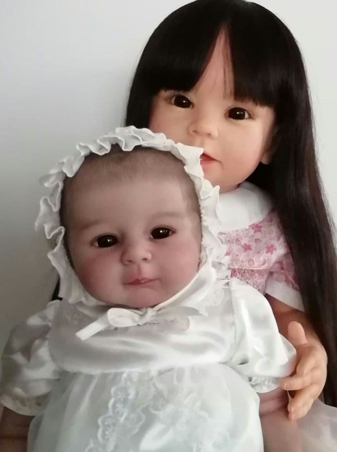 リボーンドール黒目黒髪の超〜♥可愛い高品質☆ボニーちゃん☆リボーンベビー抱き人形