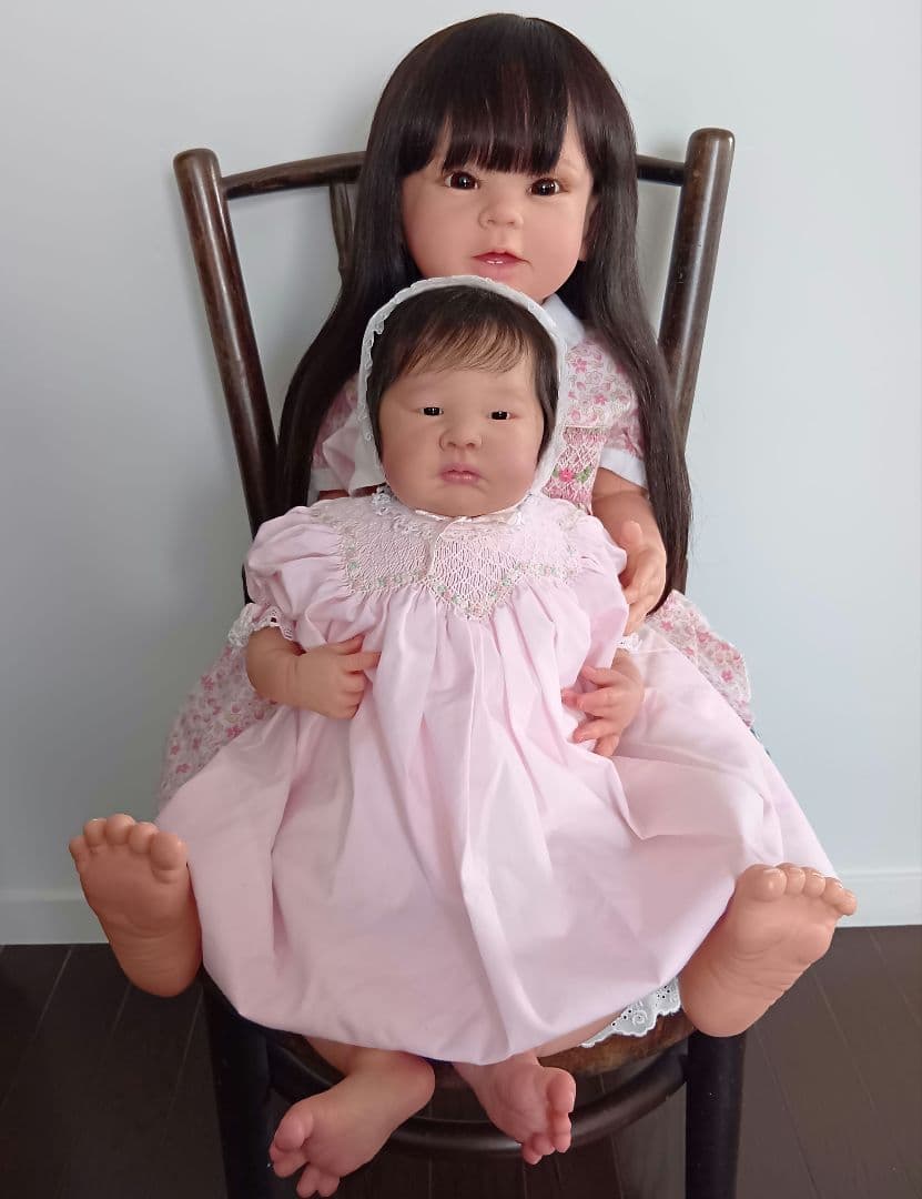 リボーンドール黒目黒髪の超〜♥可愛い高品質☆ボニーちゃん☆リボーンベビー抱き人形