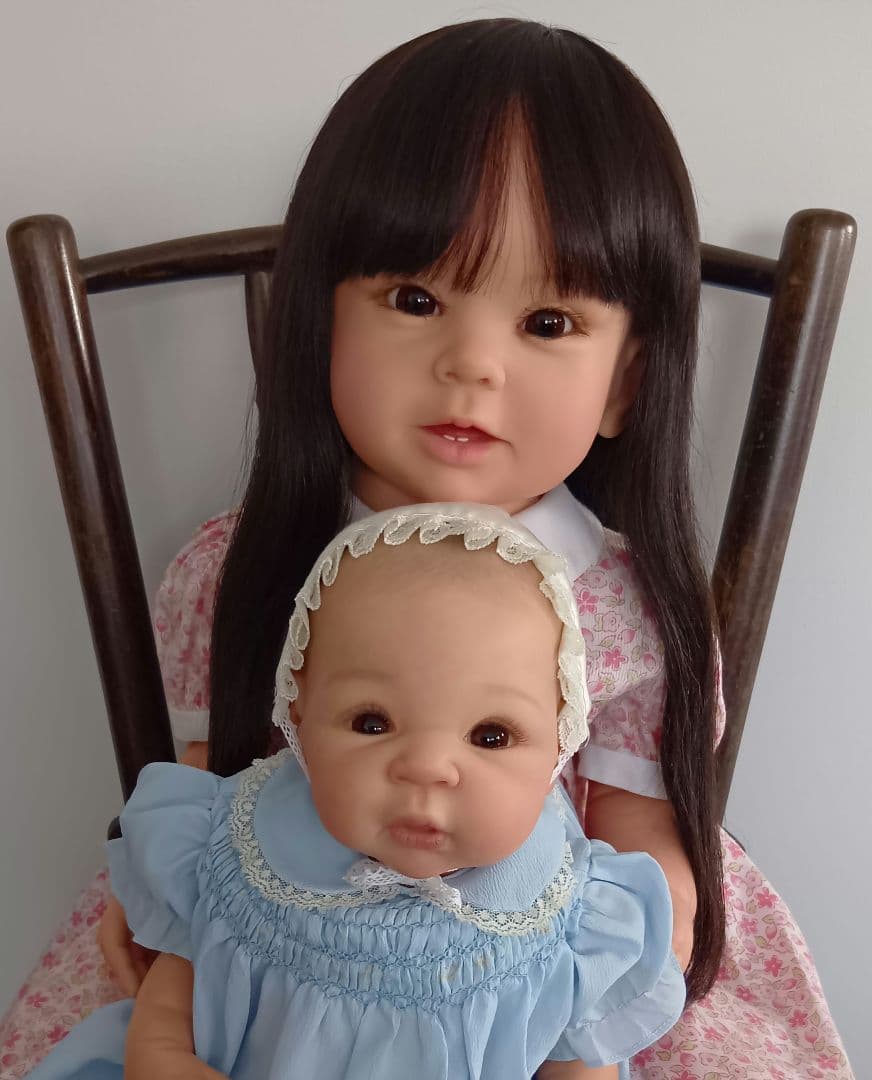 リボーンドール黒目黒髪の超〜♥可愛い高品質☆ボニーちゃん☆リボーンベビー抱き人形