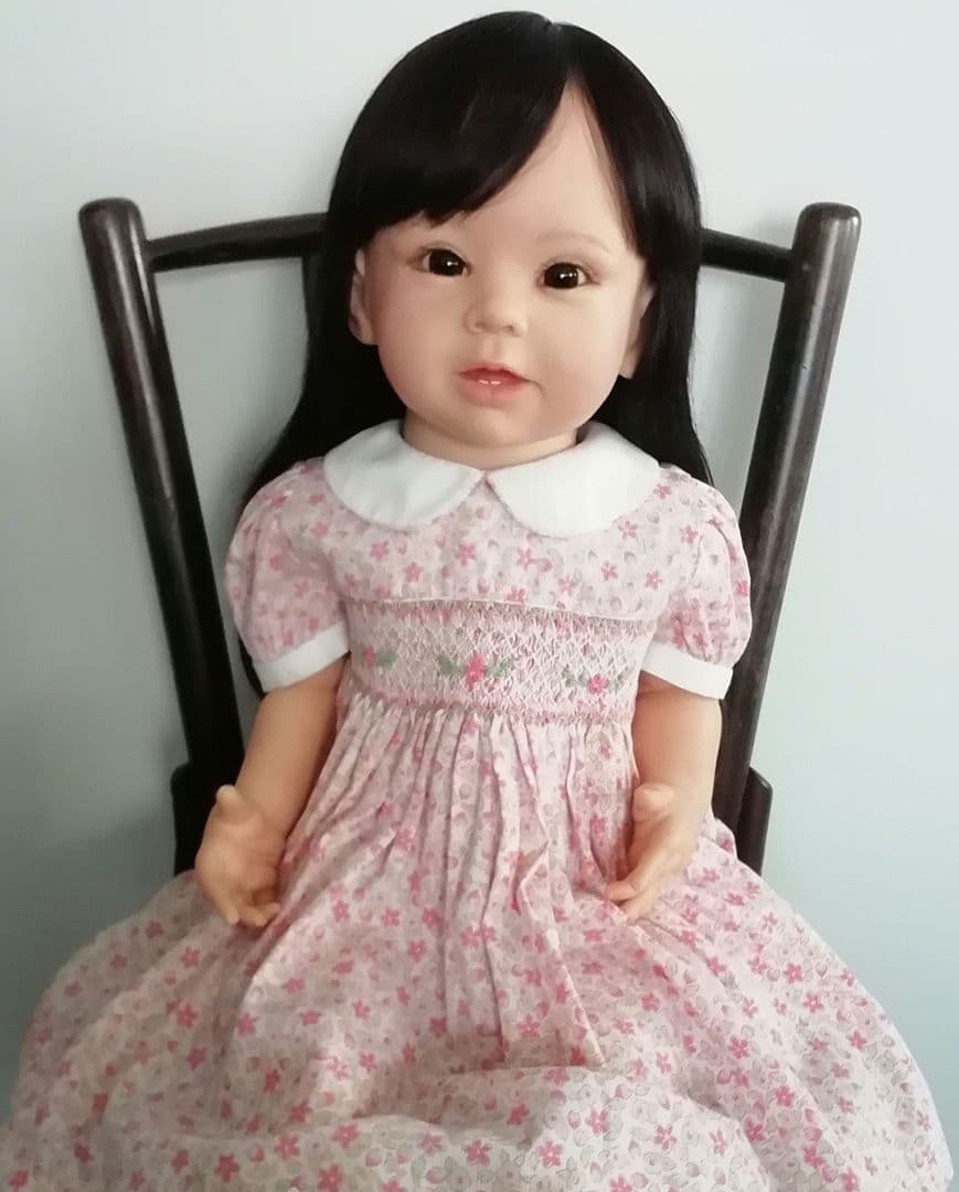 リボーンドール黒目黒髪の超〜♥可愛い高品質☆ボニーちゃん☆リボーンベビー抱き人形