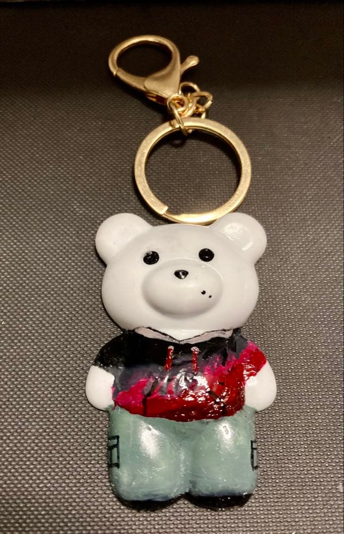 ハンドメイド　キーチャーム　推し　クマちゃん