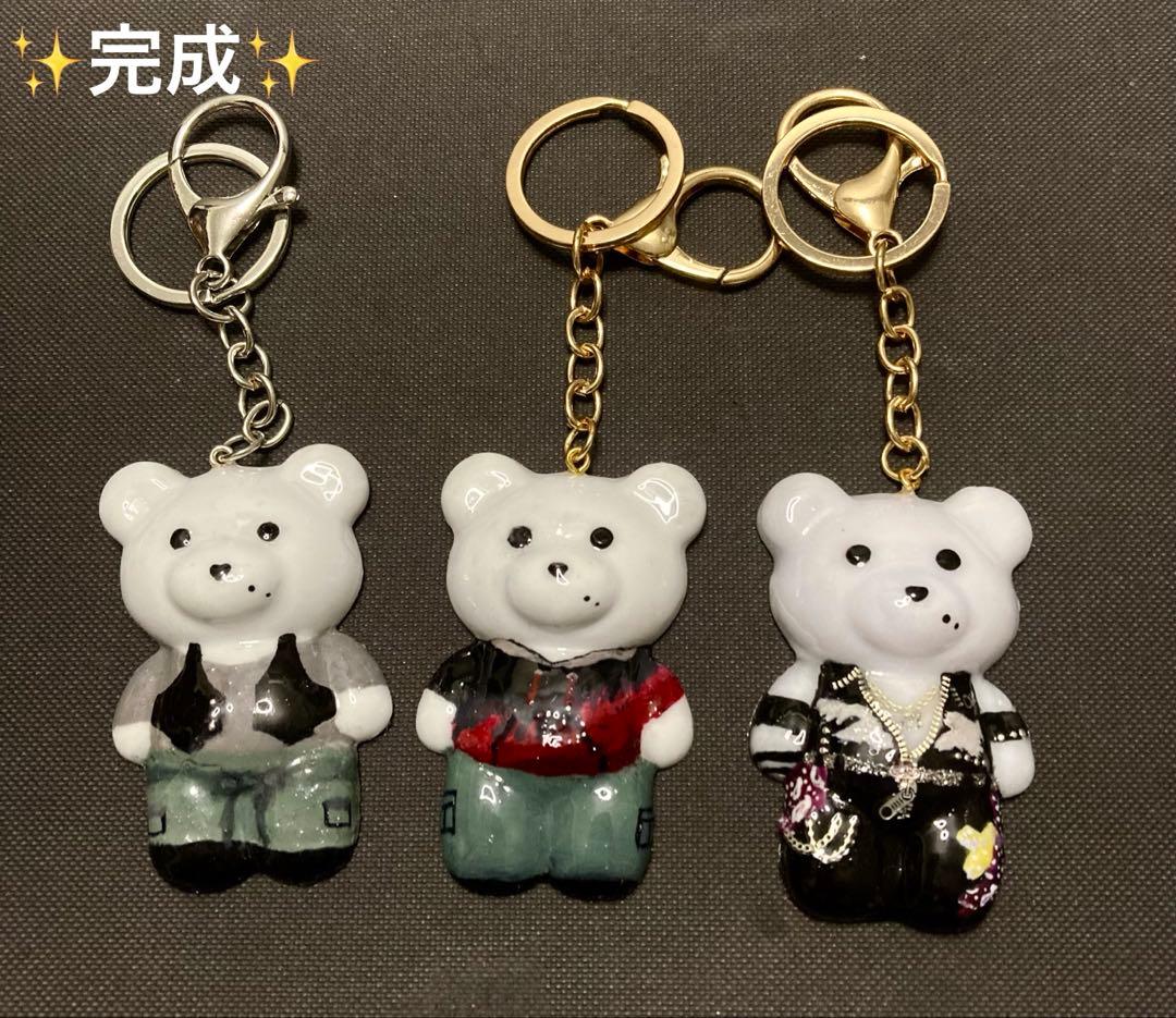 ハンドメイド　キーチャーム　推し　クマちゃん