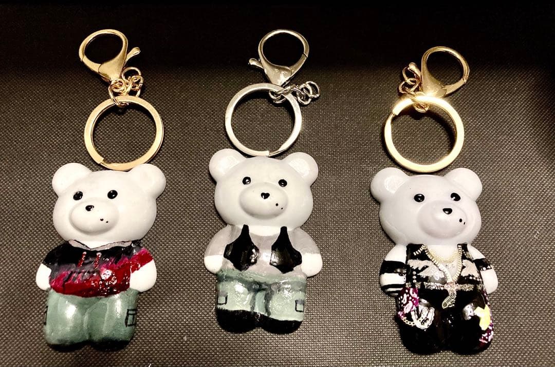 ハンドメイド　キーチャーム　推し　クマちゃん