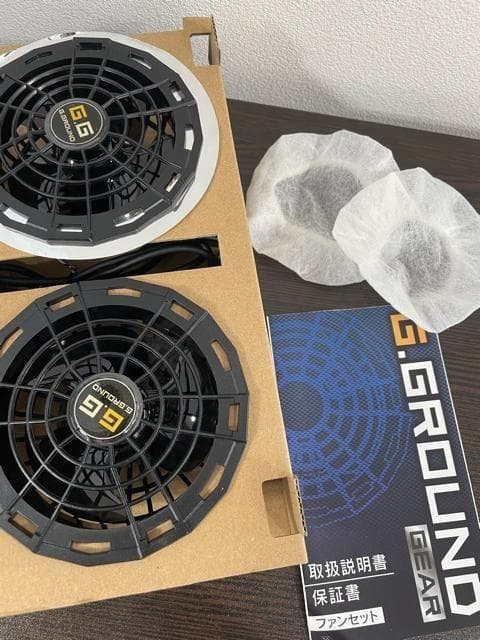 新品☆空調服用ファン＋バッテリーセット♪G.GROUNDジーグランド☆f472
