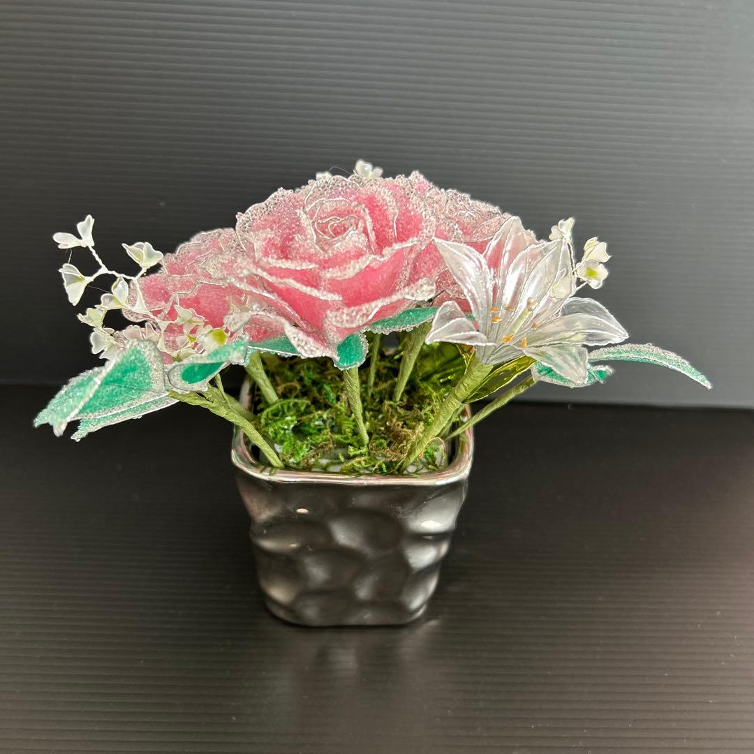 アメリカンフラワーディップフラワーピンク薔薇