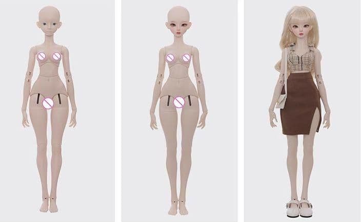 AX9 BJD 1/4 ドール本体 Faina　球体関節人形 ハンドメイド