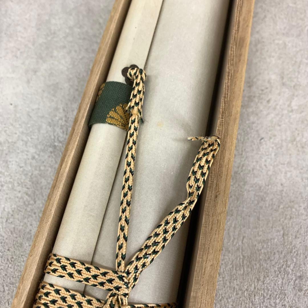 1-44 掛軸 酒井抱一 立葵紫陽花蜻蛉図 木箱 工芸 印刷 花鳥図 6月