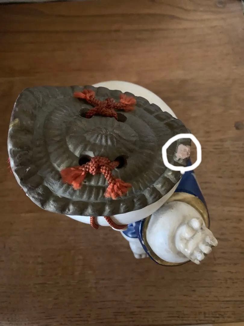 骨董　大きめ御所人形　共箱付　縁起物　節句　時代物　アンティーク　古物　蔵出し