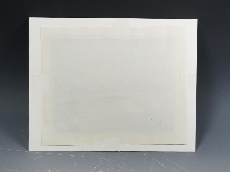 徳力富吉郎 近江 堅田浮御堂 額入り 額装