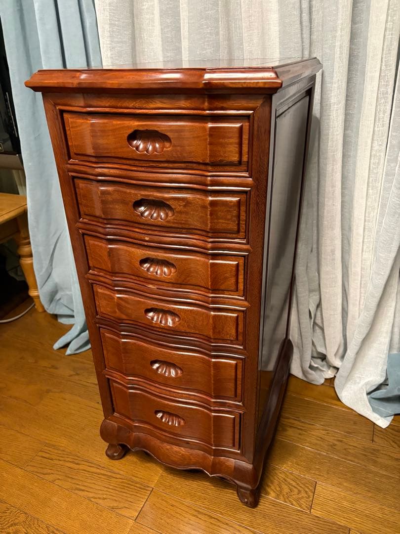 花梨チェスト 6引き出し