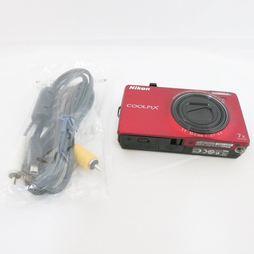 Nikon COOLPIX S6000 赤 コンパクトデジタルカメラ