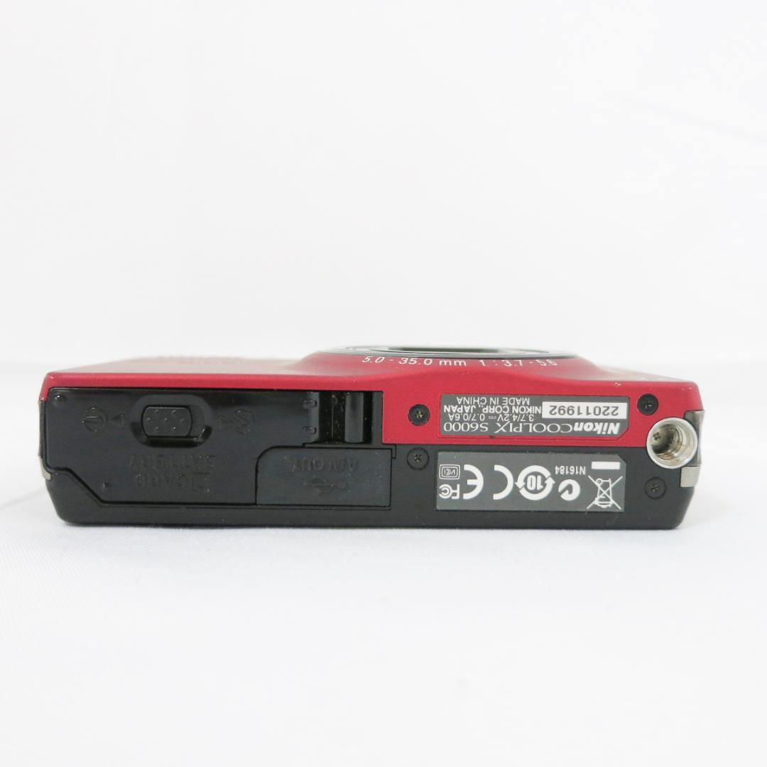Nikon COOLPIX S6000 赤 コンパクトデジタルカメラ