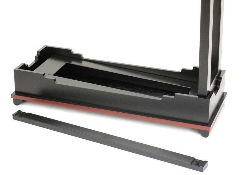 黒塗 2.5尺 焼香机 供養台 折りたたみ 寺院用 焼香台 机 経机 仏具