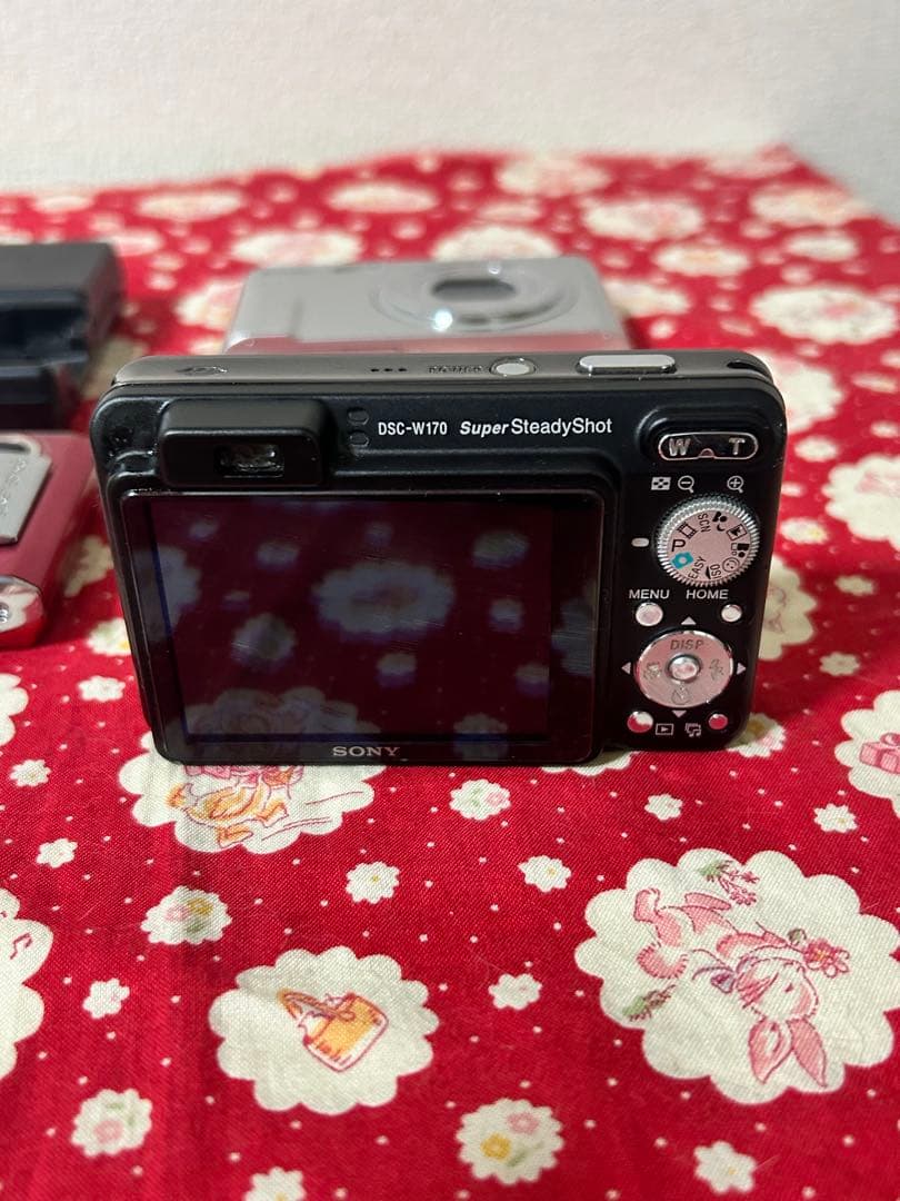 【充電器付】SONYサイバーショット2台＋Kenko デジカメ3台 ジャンク