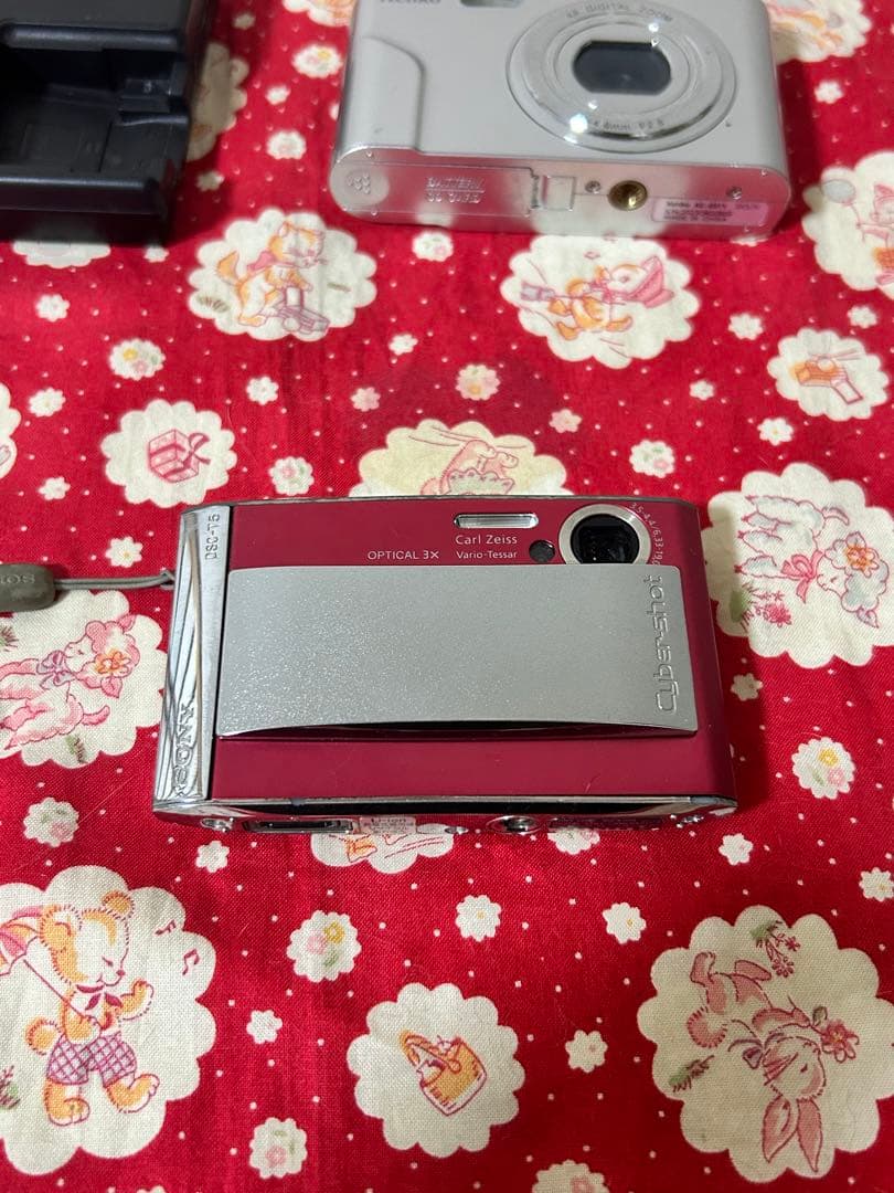 【充電器付】SONYサイバーショット2台＋Kenko デジカメ3台 ジャンク