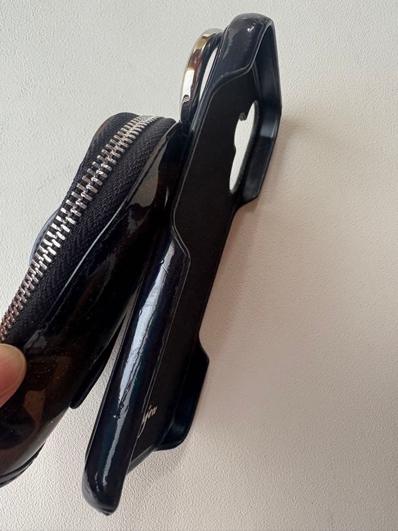 Ajew iPhone16 / black 【PVC heart】