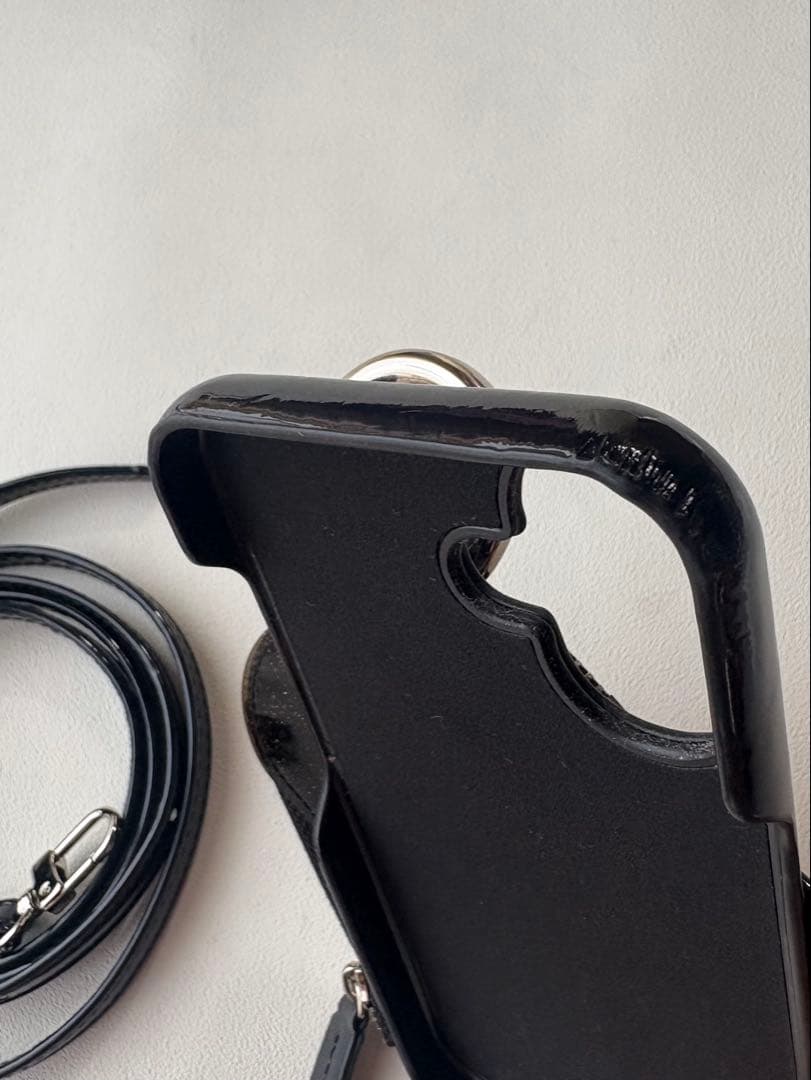 Ajew iPhone16 / black 【PVC heart】