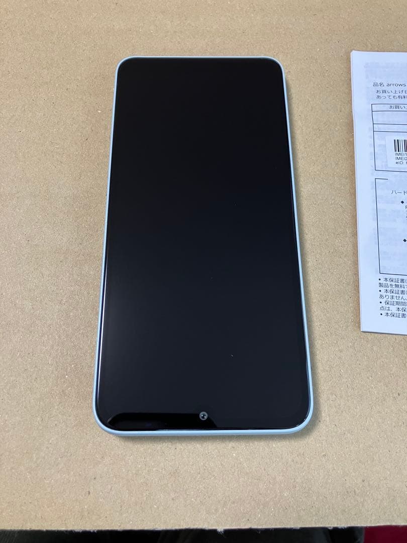 【未使用に近い】arrows We2 M07 スマホ本体　ライトブルー128GB