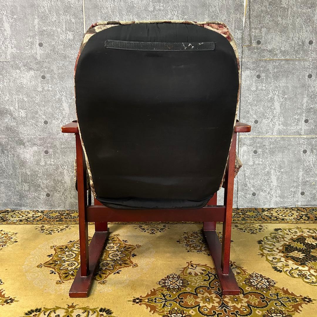 ꧁昭和レトロ家具꧂リクライニング式高座椅子 パーソナルチェア アームソファ