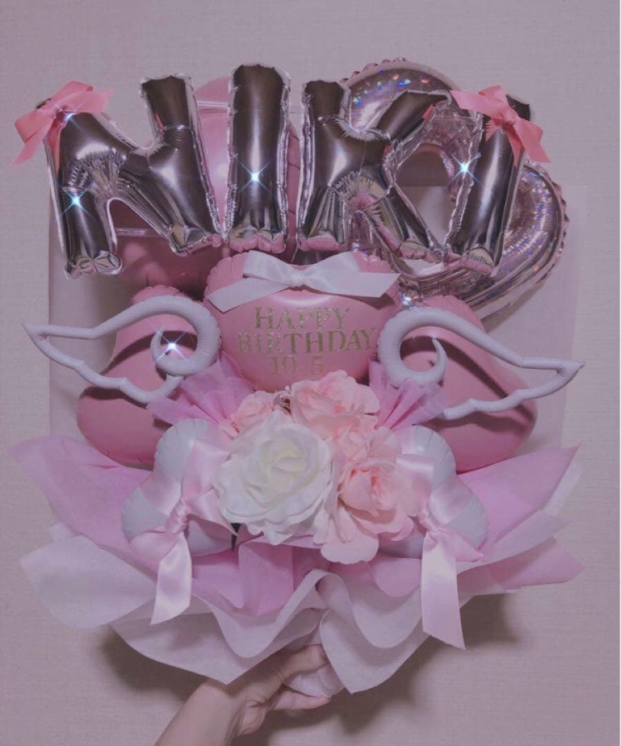 バルーンギフト　バルーンブーケ　卒業　生誕祭　ミーグリ