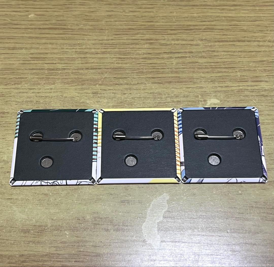 鬼滅の刃 ジャンプショップ バラエティバッグ スクエア缶バッジ 3種セット