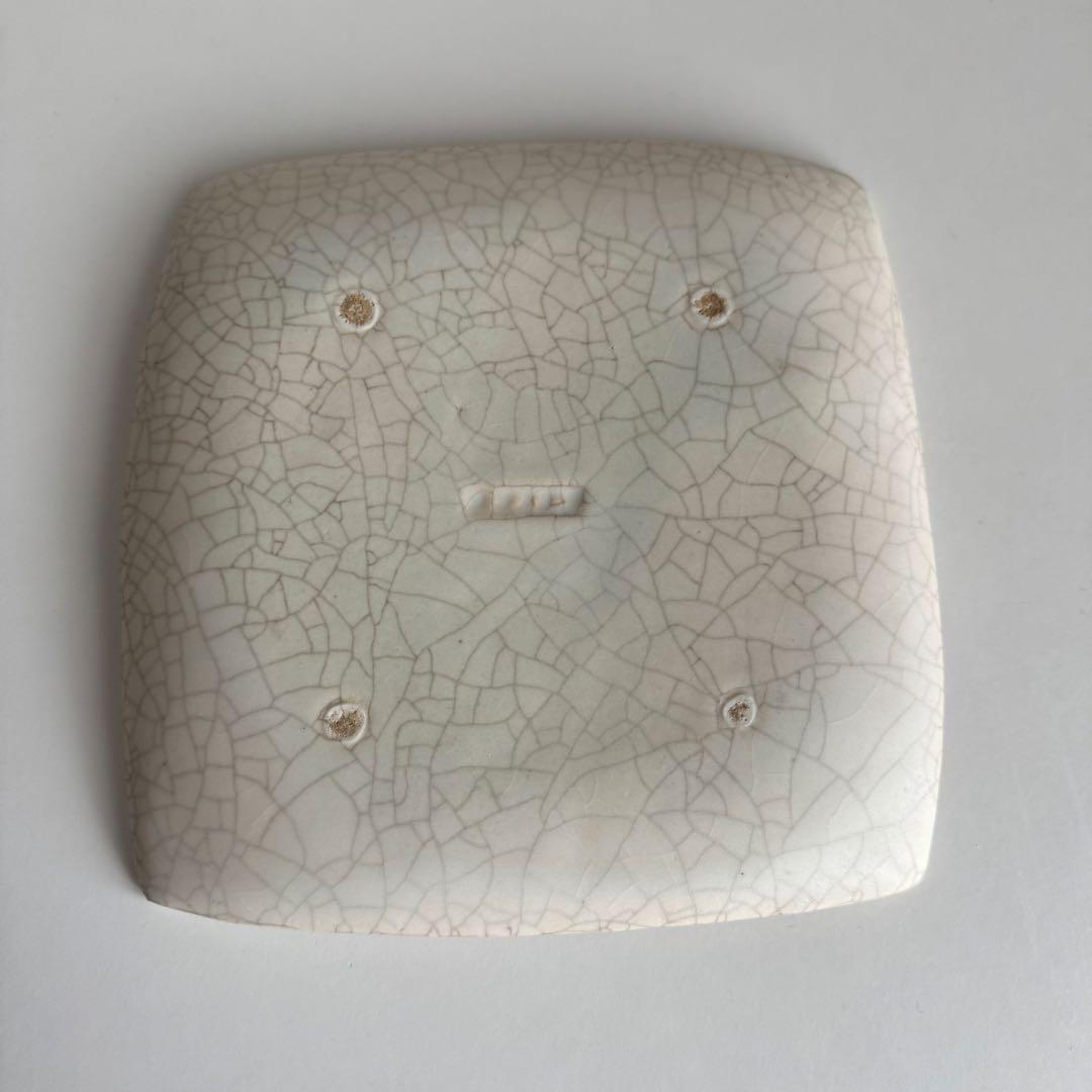 加藤輝雄 平皿 角皿 銀彩 プレート うつわ