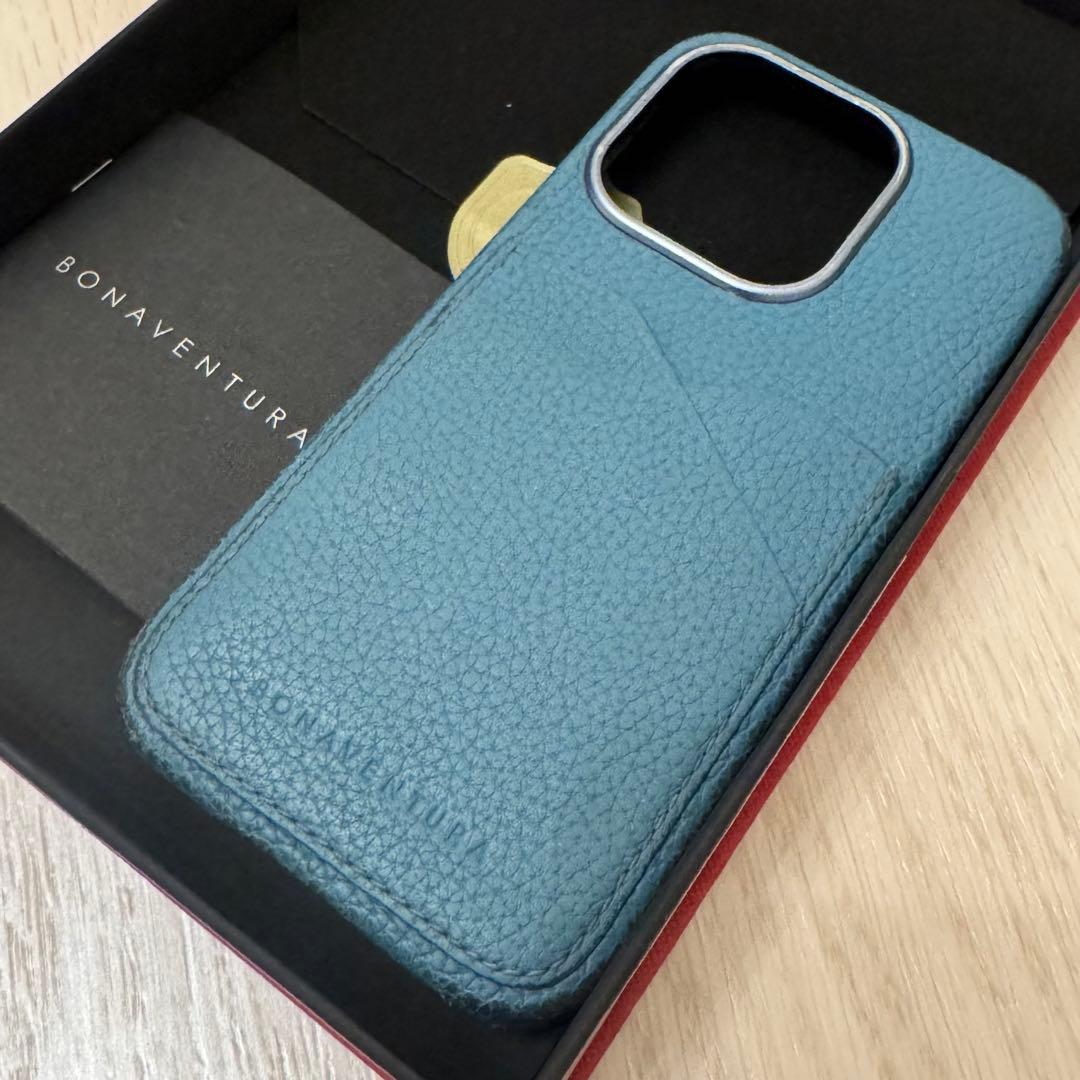 ボナベンチュラBONAVENTURA iPhone15pro ケース　ブルー