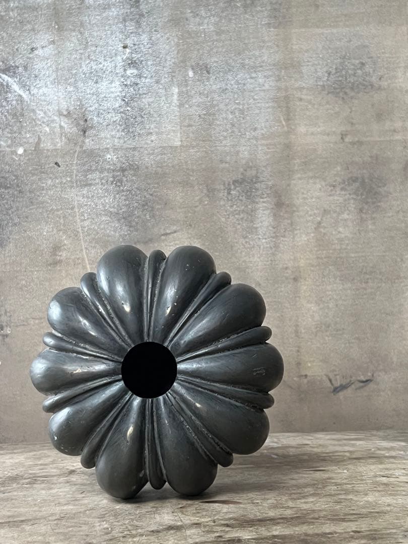 時代 古銅 かぼちゃの花入・南瓜オブジェ／japanese vintage 侘寂