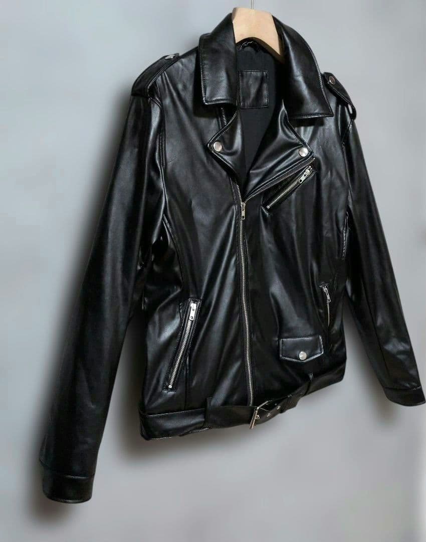 極美品　AEW 新日本プロレスジェイ・ホワイト　ダブルライダースジャケットXXL