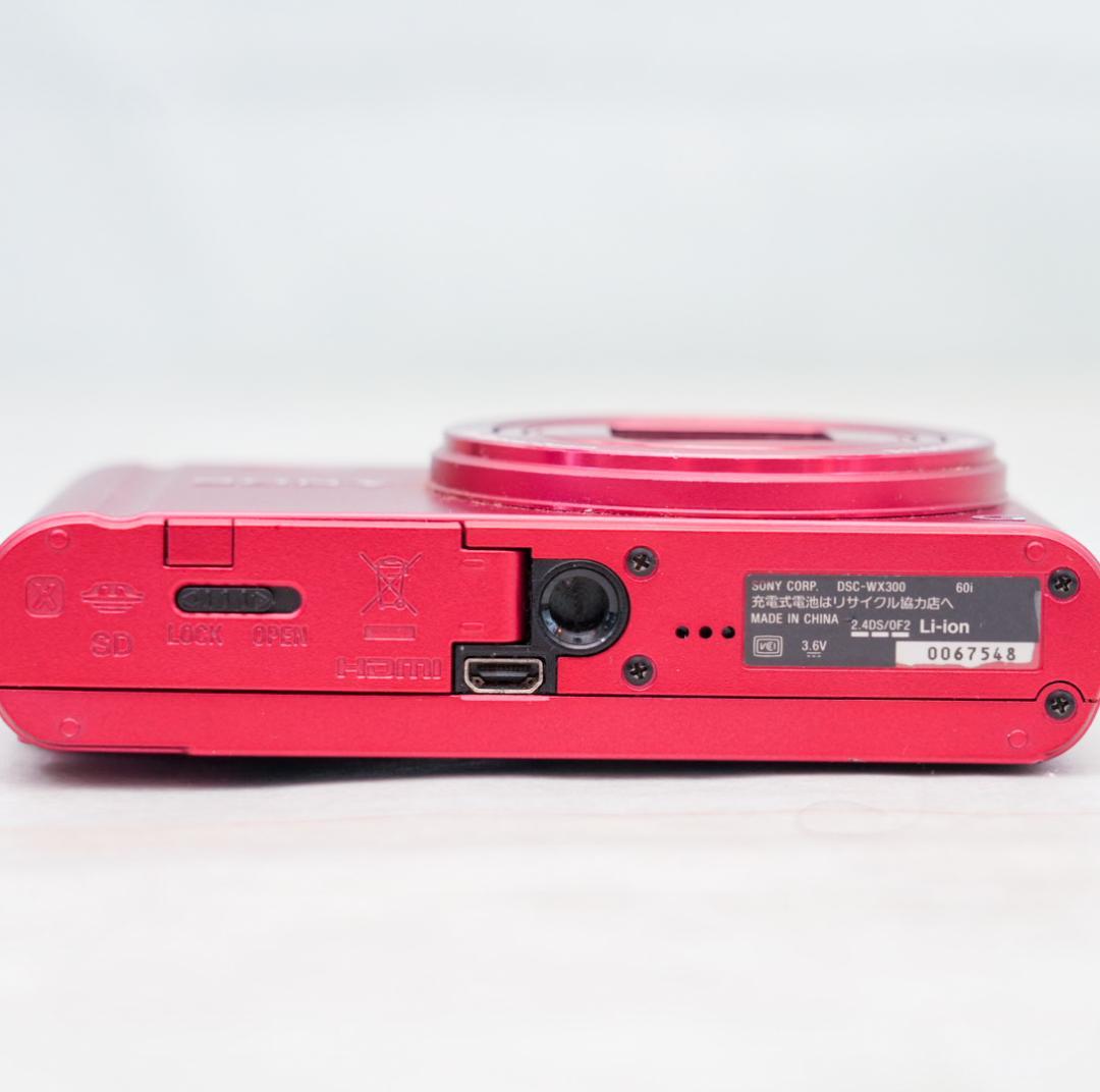 【動作確認済】SONY Cyber-shot DSC-WX300/R コンデジ