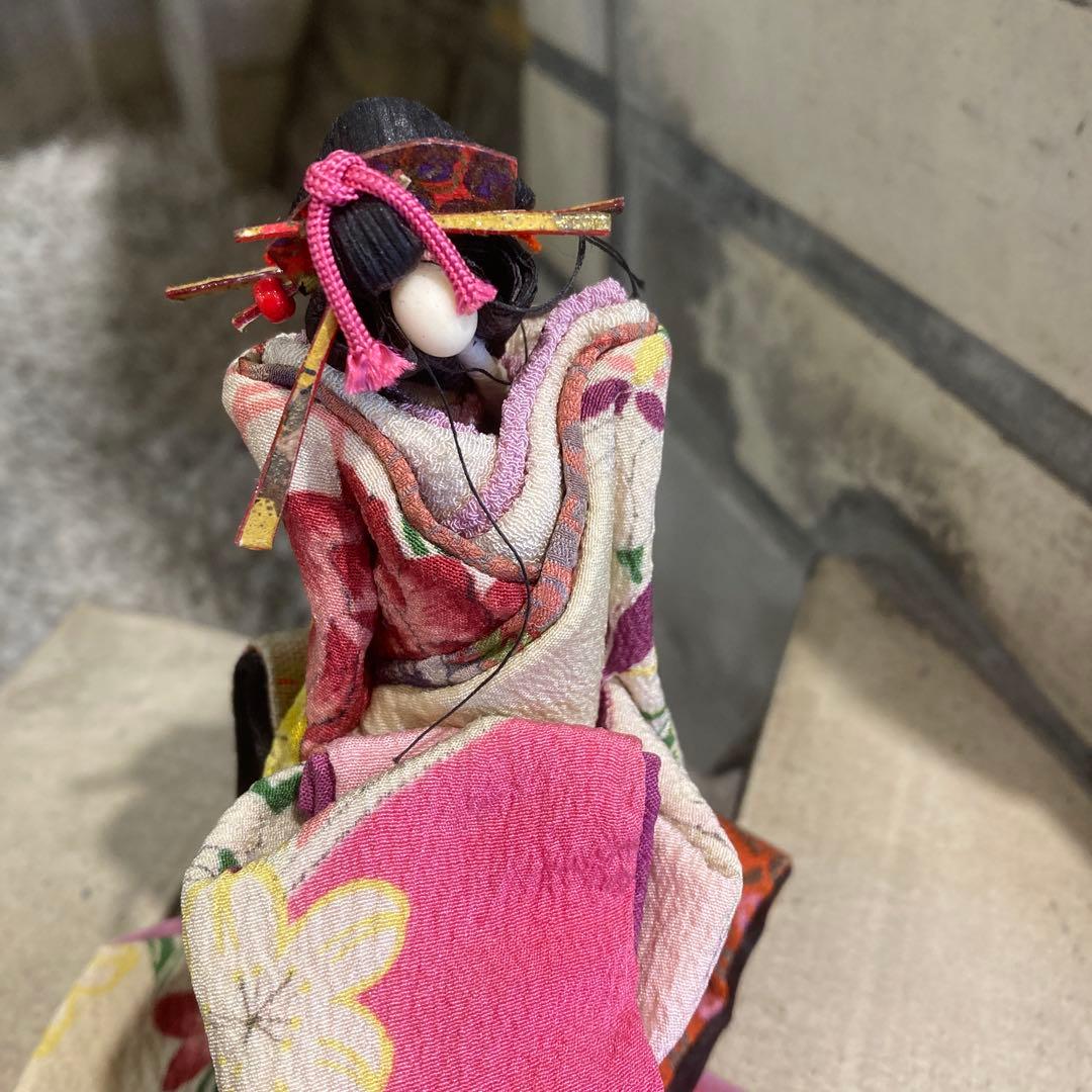 正絹　ハンドメイド　人形