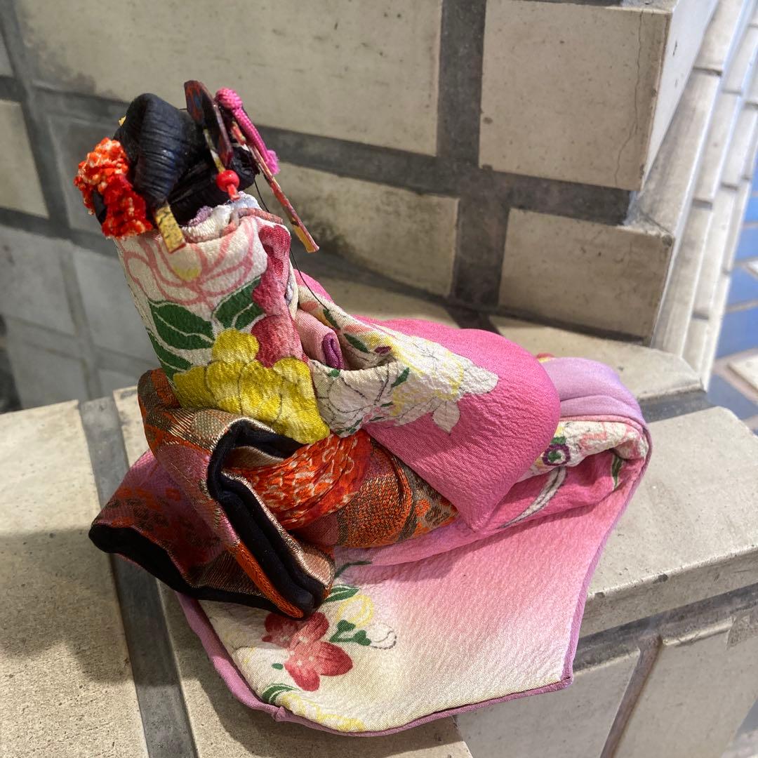 正絹　ハンドメイド　人形