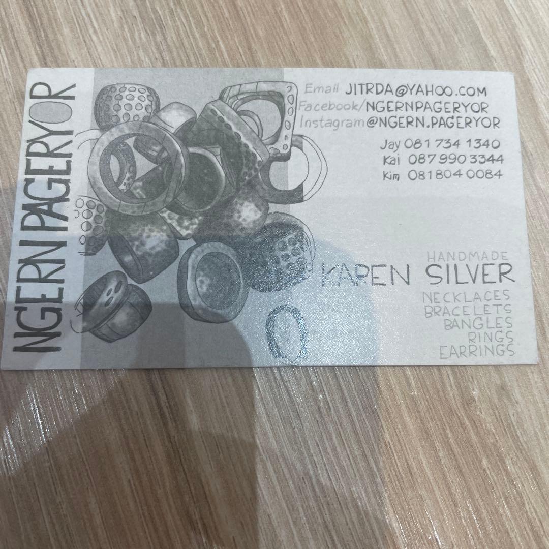 カレンシルバー リング ハンドメイド シルバーリング 民族 アジアン エスニック