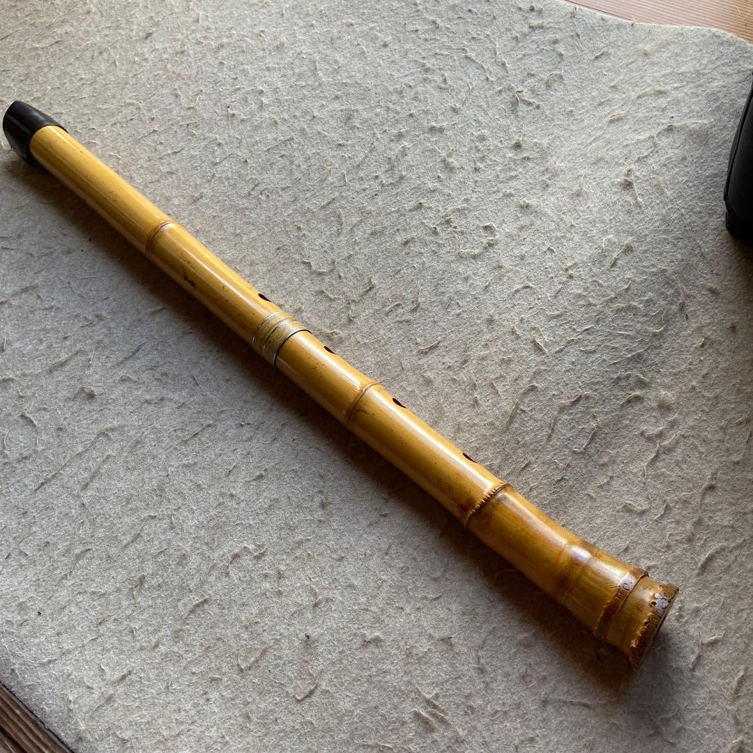 63  値下げ　尺八　ニ尺一寸管　銘　精華三印