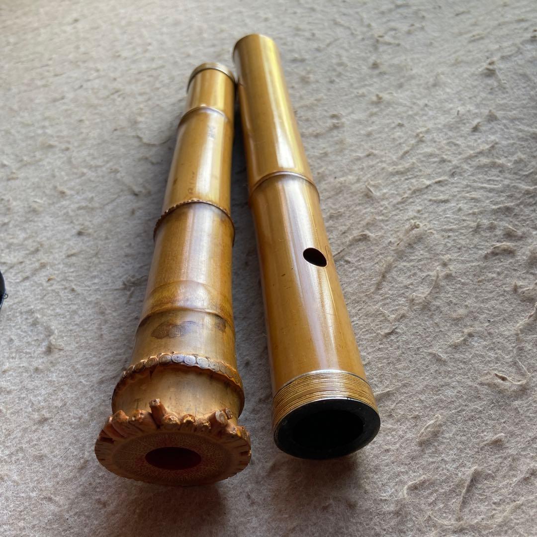 63  値下げ　尺八　ニ尺一寸管　銘　精華三印