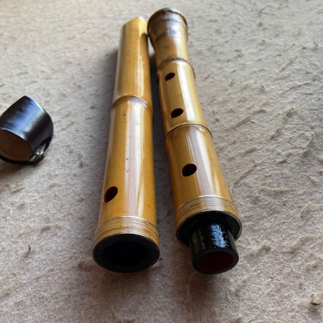 63  値下げ　尺八　ニ尺一寸管　銘　精華三印