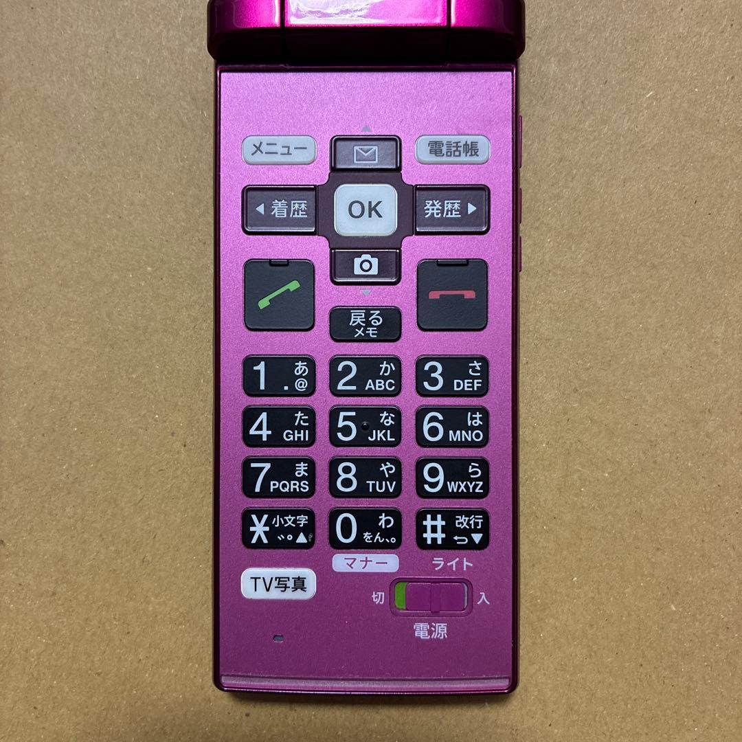 KYOSERA 京セラ　KYF38 かんたんケータイ　ピンク　au