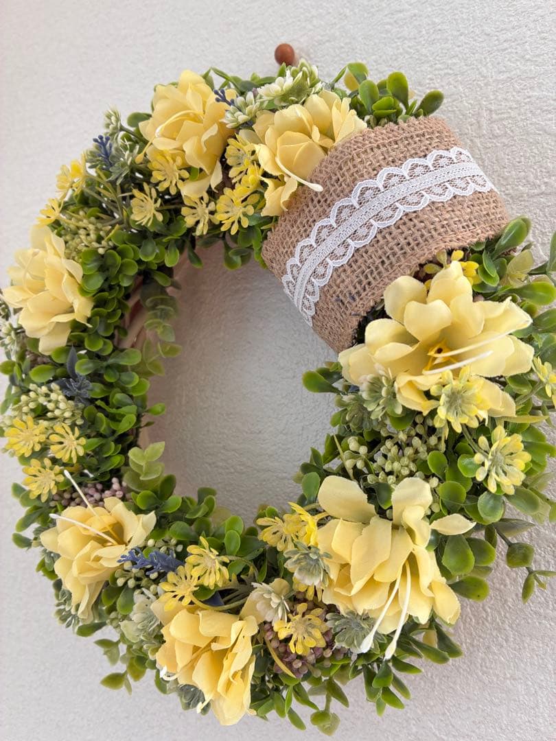 ★フラワーリース★ナチュラル雑貨★直径25㎝