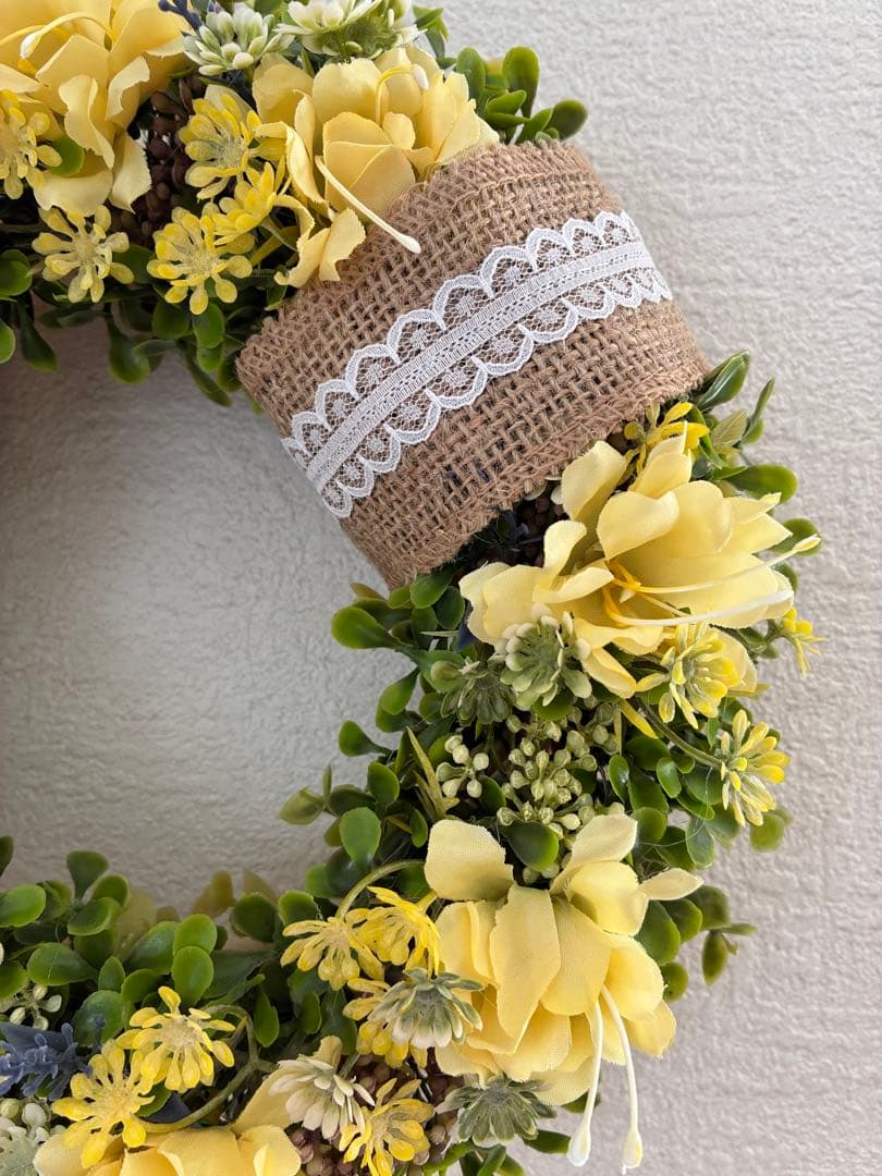 ★フラワーリース★ナチュラル雑貨★直径25㎝