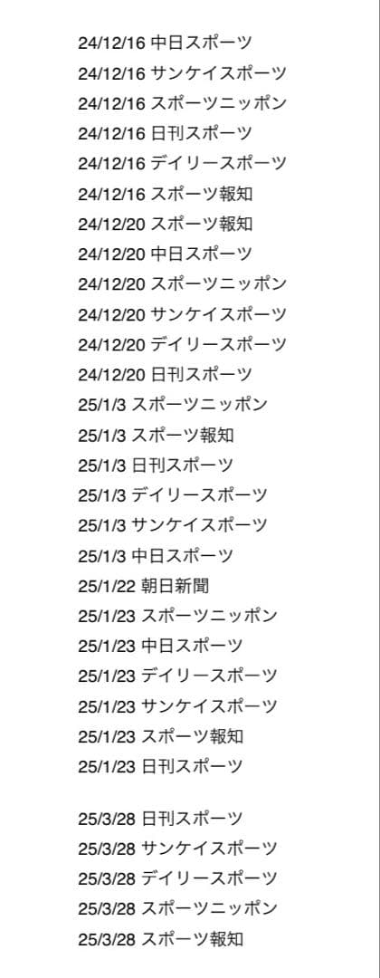 Man 雑誌 切り抜き 新聞