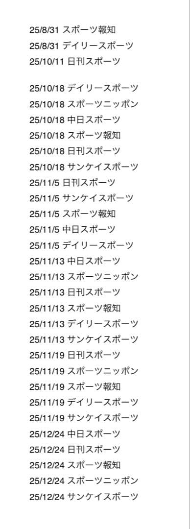 Man 雑誌 切り抜き 新聞