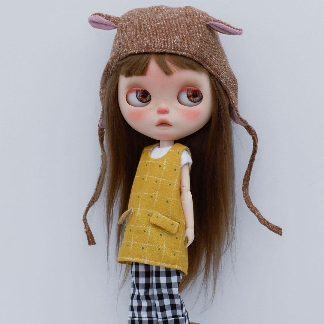 カスタムブライス 人気海外作家様 脱力系 無口 幼い 赤いまつ毛 フルセット