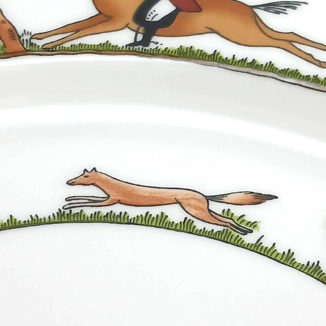 Y3333-4-3 ウェッジウッド ハンティングシーン プレート 直径27㎝