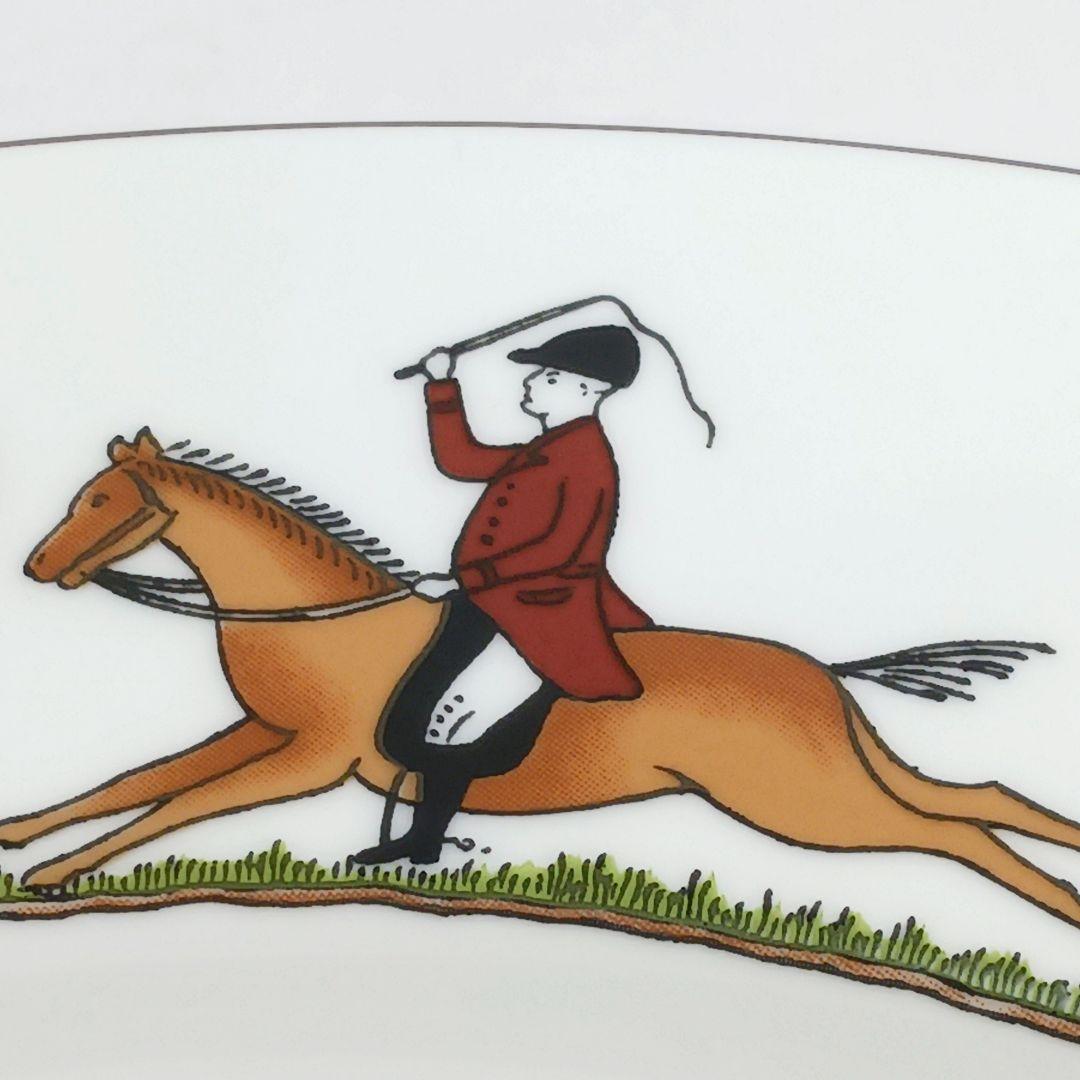 Y3333-4-3 ウェッジウッド ハンティングシーン プレート 直径27㎝