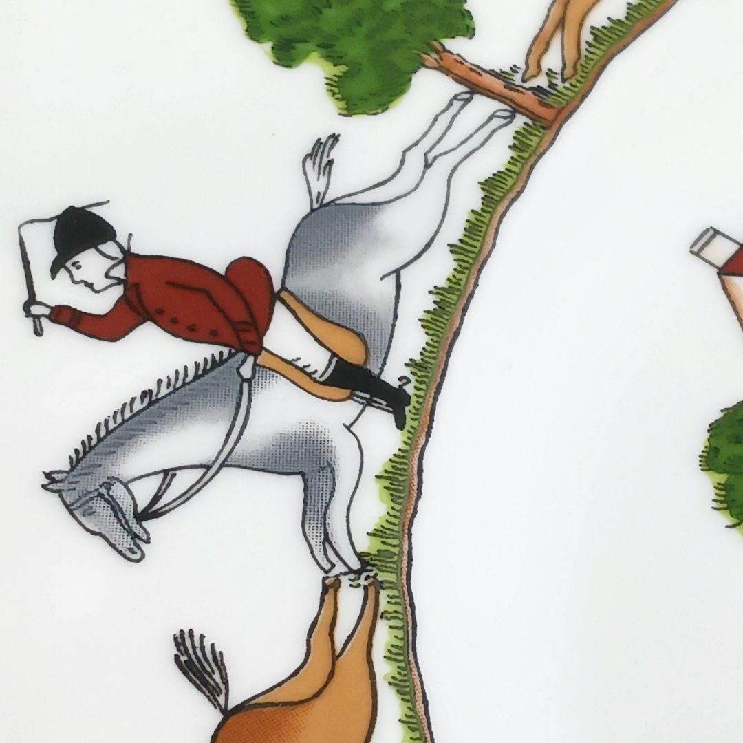 Y3333-4-3 ウェッジウッド ハンティングシーン プレート 直径27㎝