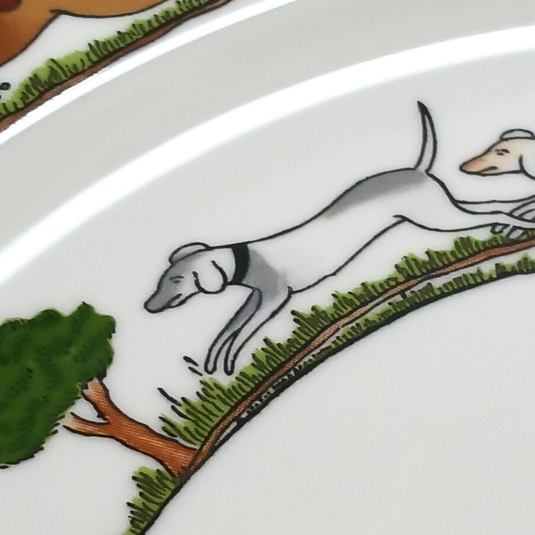 Y3333-4-3 ウェッジウッド ハンティングシーン プレート 直径27㎝