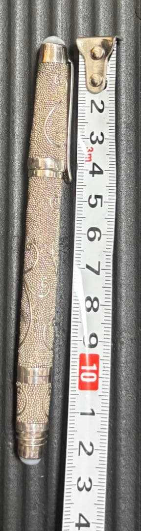 シルバー925 装飾ボールペン◾️真珠/ペイズリー調 SILVER