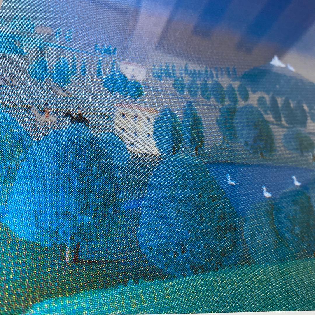 こうのこのみ　KONOMI 気球の風景アート パブミラー　ヴィンテージ