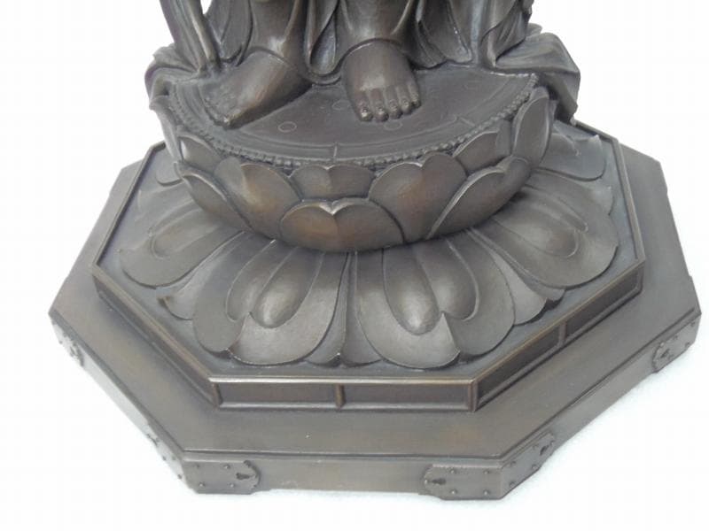 蔵出し特価★ブロンズ製 聖観音菩薩像1.8尺立★高さ：約93cm