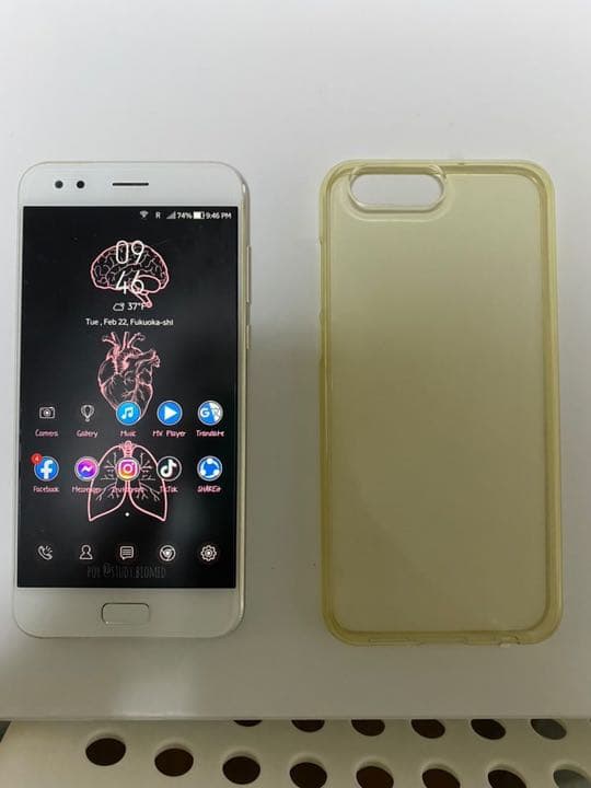 Zenfone 4 azuz pearl white SIMフリー